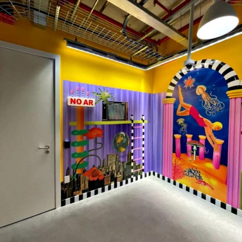 Produção em adesivo recortado